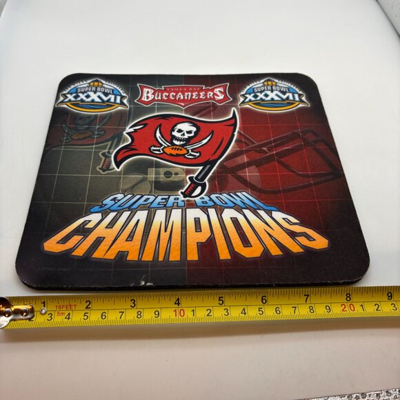 NFL Tampa Bay Buccaneers Super Bowl XXXVII Champions Logo Computer Mouse Pad - Picture 7 of 7